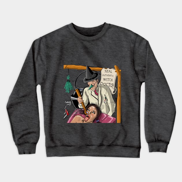 Witch Doctor Crewneck Sweatshirt by SmerkinGherkin